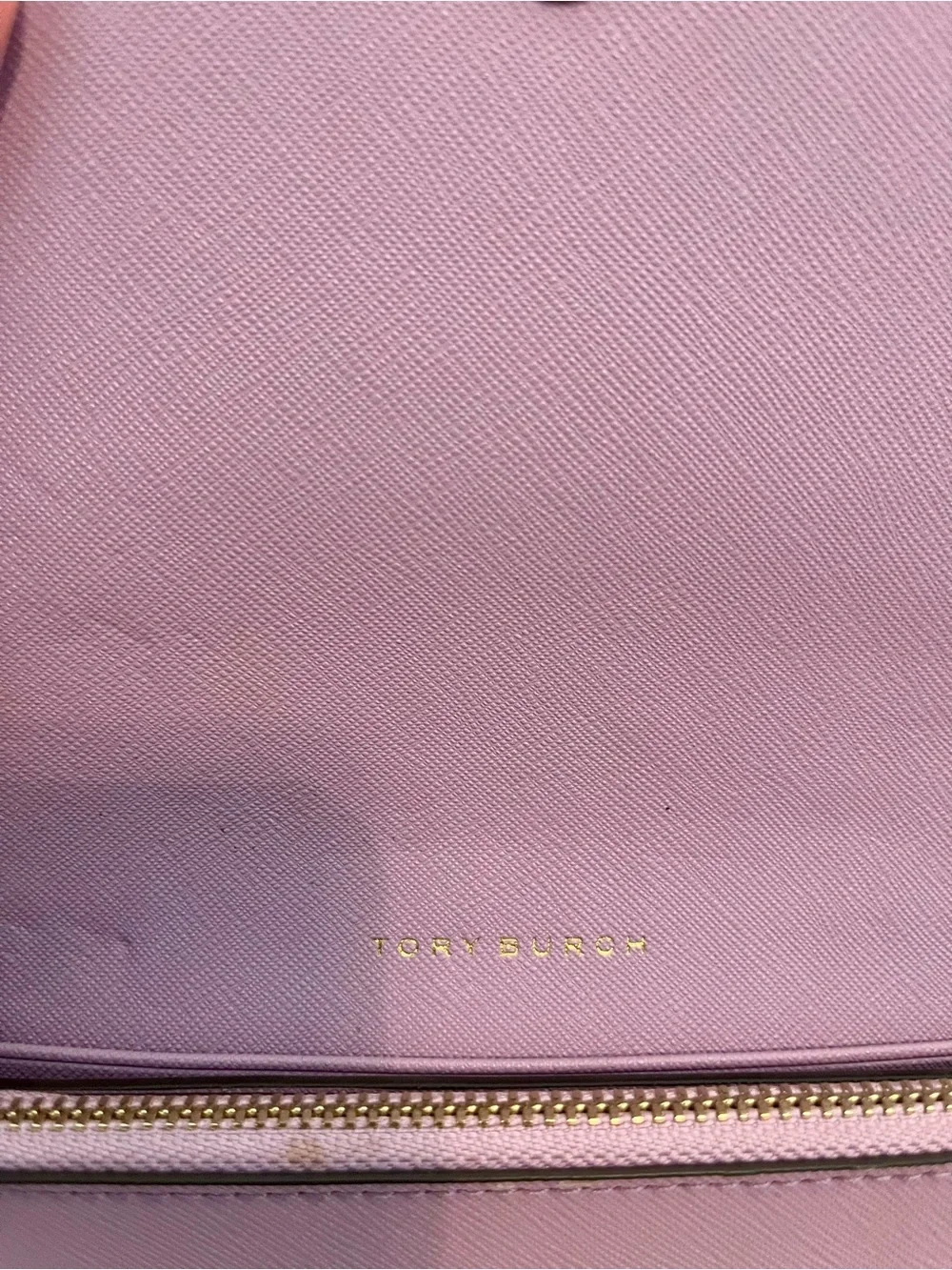 Tory Burch Robinson Chain Crossbody | Lavender Saffiano Leather | Gold Hardware